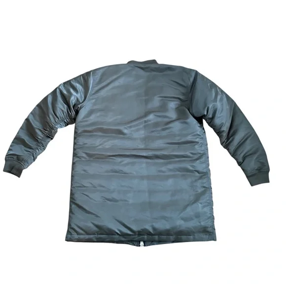 Kith Longline Bomber Jacket Size L Olive Green - Picture 10 of 12